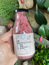 Load image into Gallery viewer, Moroccan Rose Foaming Pink Himalayan Bath Salts