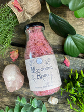 Load image into Gallery viewer, Moroccan Rose Foaming Pink Himalayan Bath Salts