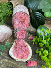 Load image into Gallery viewer, Moroccan Rose Foaming Pink Himalayan Bath Salts
