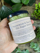 Load image into Gallery viewer, Peppermint and Tea Tree Oil Sugar Scrub