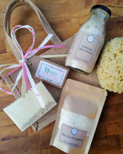 Load image into Gallery viewer, Vanilla and Oatmeal Jute Gift Bag