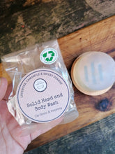 Load image into Gallery viewer, Lavender & Sweet Orange Solid Hand & Body Wash Bar (Destress & Insomnia)