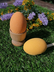 Easter Egg Bath Bomb in Wooden Egg Cup