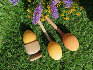 Easter Egg Bath Bomb in Wooden Egg Cup