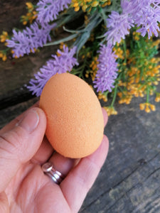 Easter Egg Bath Bomb in Wooden Egg Cup