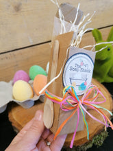 Load image into Gallery viewer, Easter Egg Bath Bomb in Wooden Egg Cup
