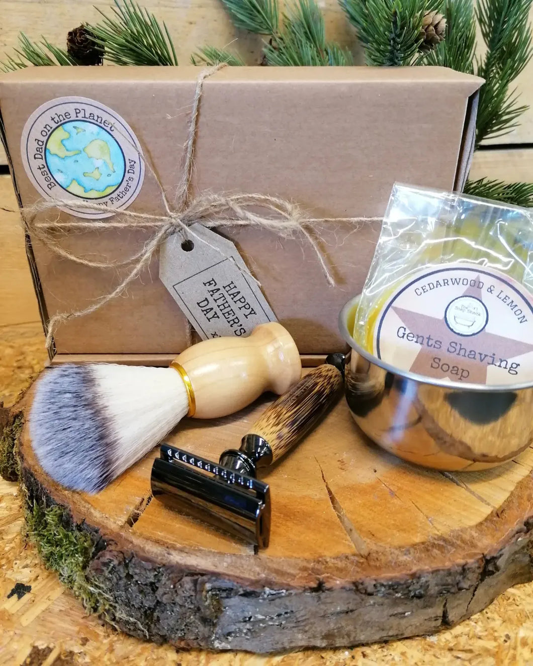 Wooden Safety Razor Gift Set