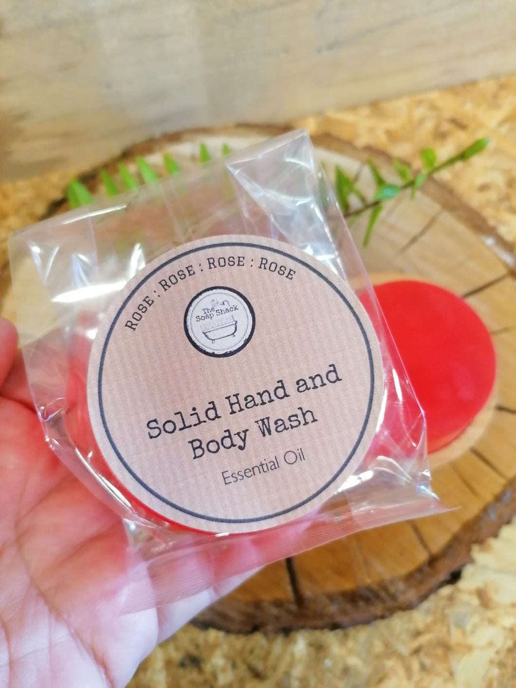 Rose Solid Hand & Body Wash Bar
