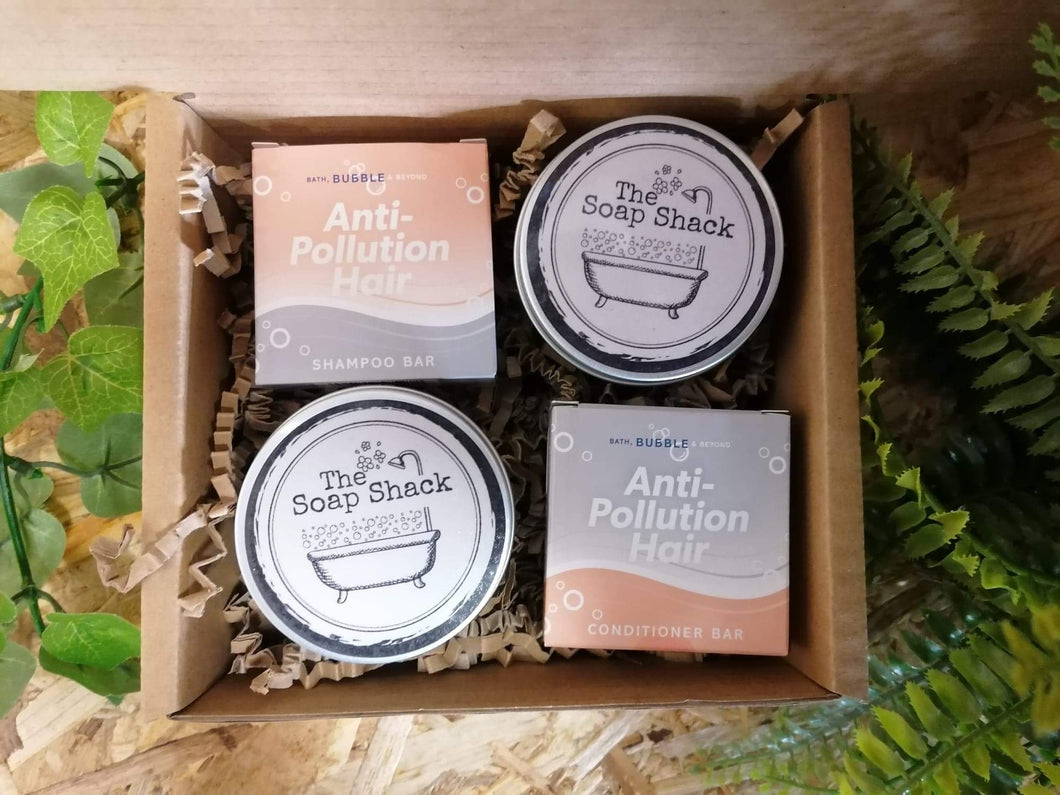 Anti-Pollution Solid Shampoo & Conditioner