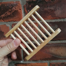Load image into Gallery viewer, Bamboo Soap Rack - Wooden Soap Dish 
