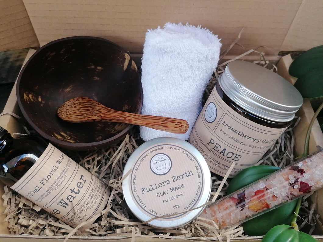 Natural Skincare - Clay Face Mask - Plastic Free Beauty Pamper Gift Set 